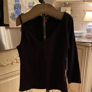 NWT Vince Camuto Black Long One Sleeve Top